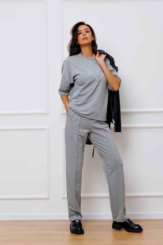 Women's knitwear trousers with arrow 343